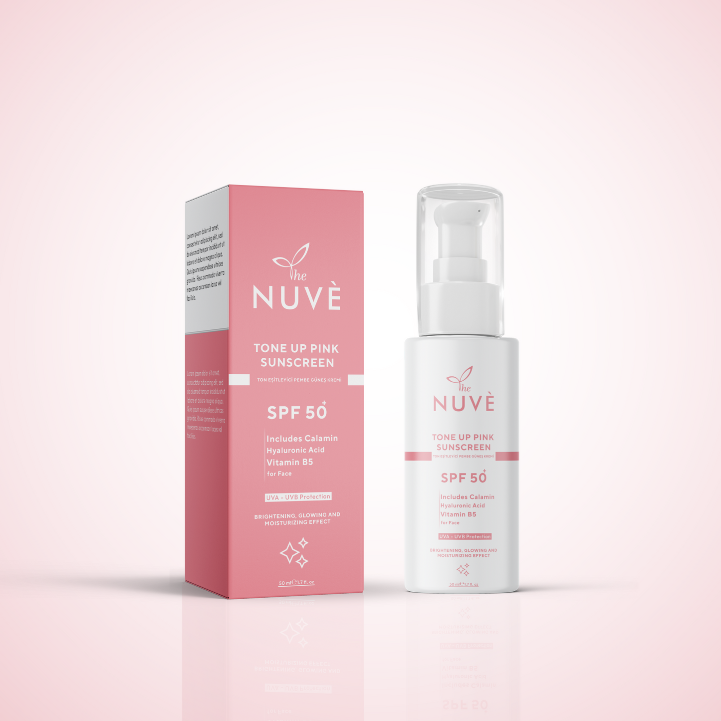 The Nuve Pembe TON UP 50 SPF Güneş Kremi - The Nuve