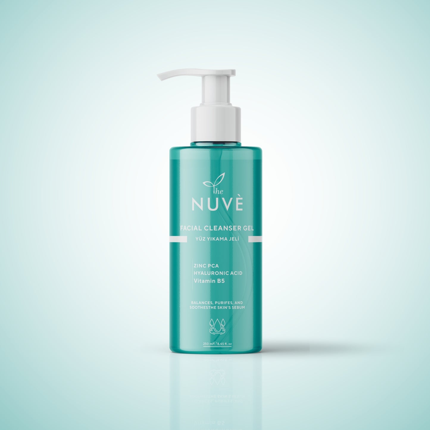 THE NUVE Yüz Temizleme Jeli - Probiotic, Hyaluronik Asit ve Bitkisel Ekstraktlı - The Nuve