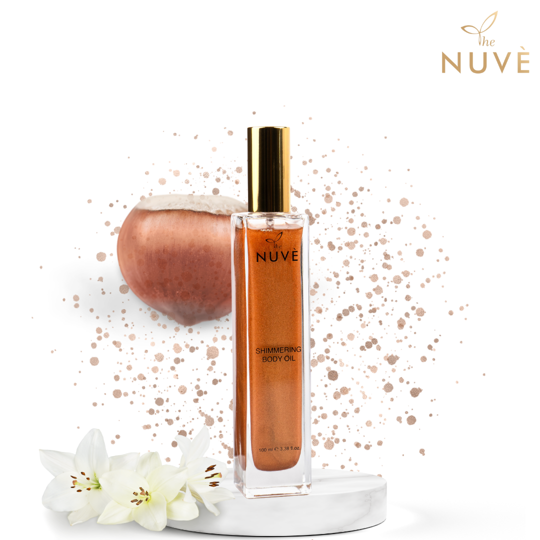 The Nuve Çok Amaçlı Bronz Renkli Işıltılı Yağ - The Nuve