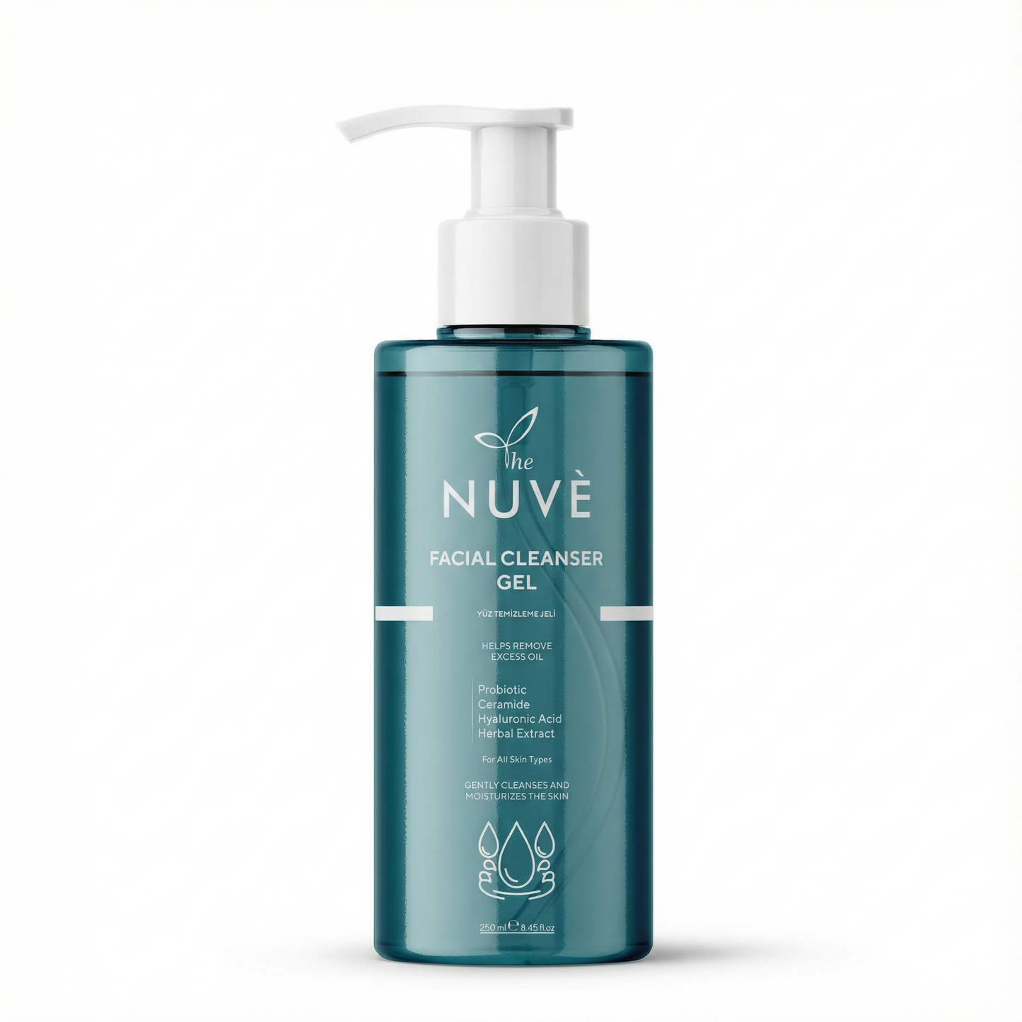 THE NUVE Facial Cleansing Gel - Probiotic, Hyaluronic Acid and Herbal Extracts